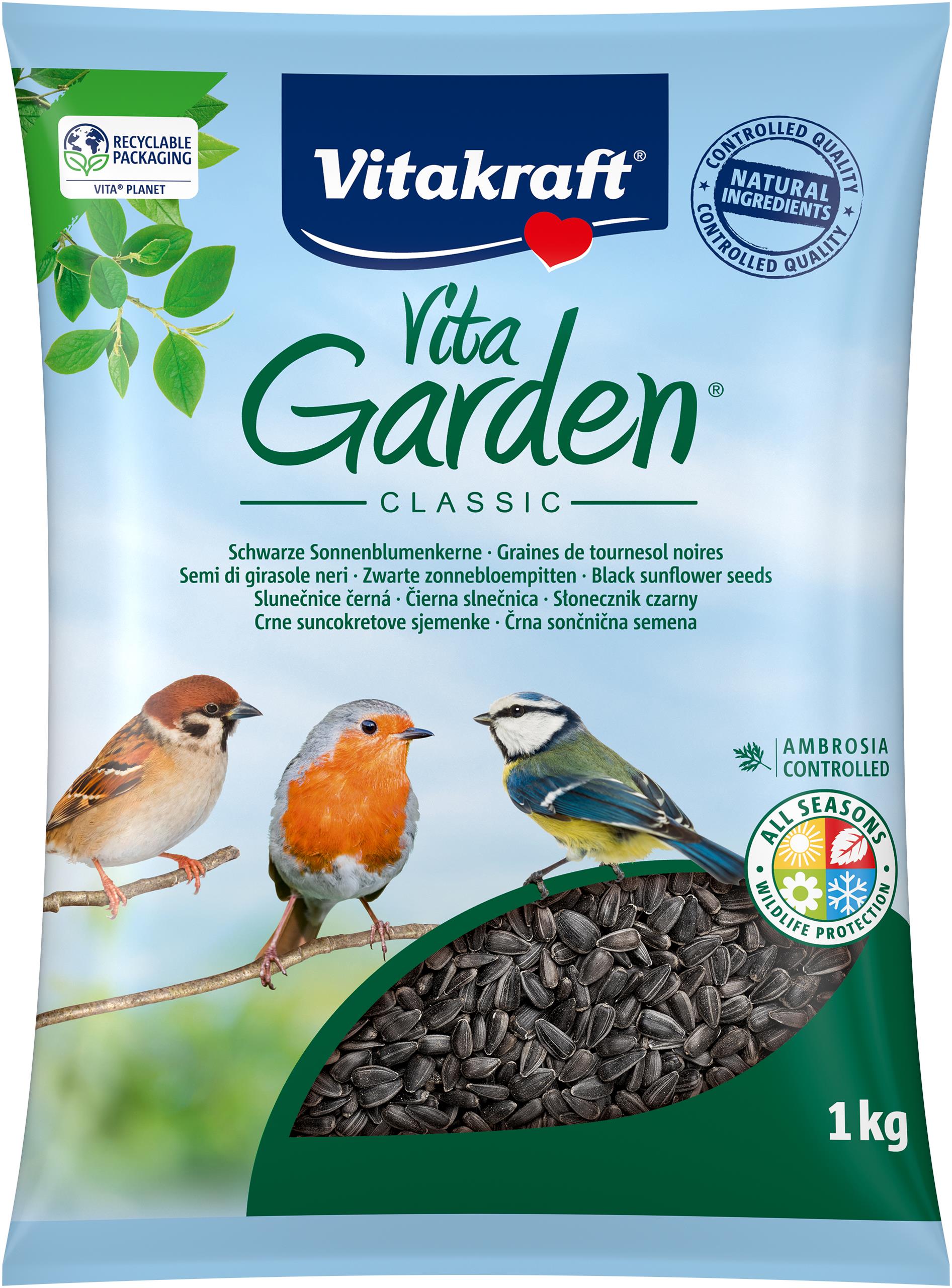 Vitakraft Vita Garden Classic slnečnice čierne 1 kg