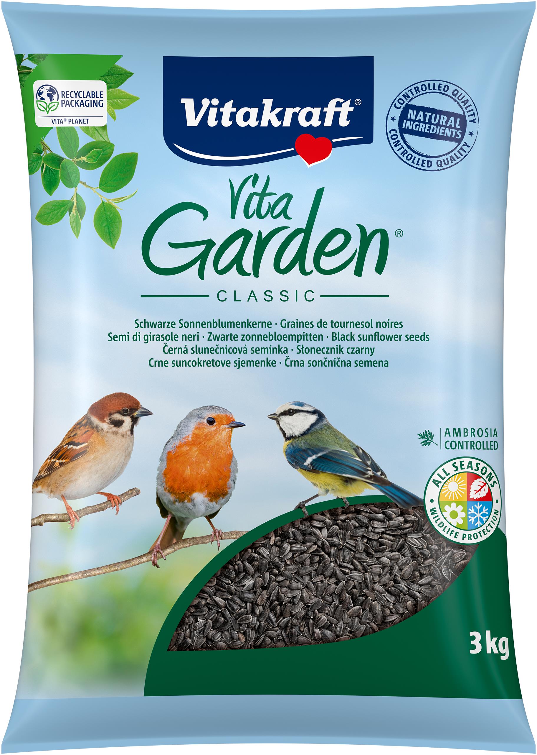 Vitakraft Vita Garden Classic slnečnice čierne 3 kg