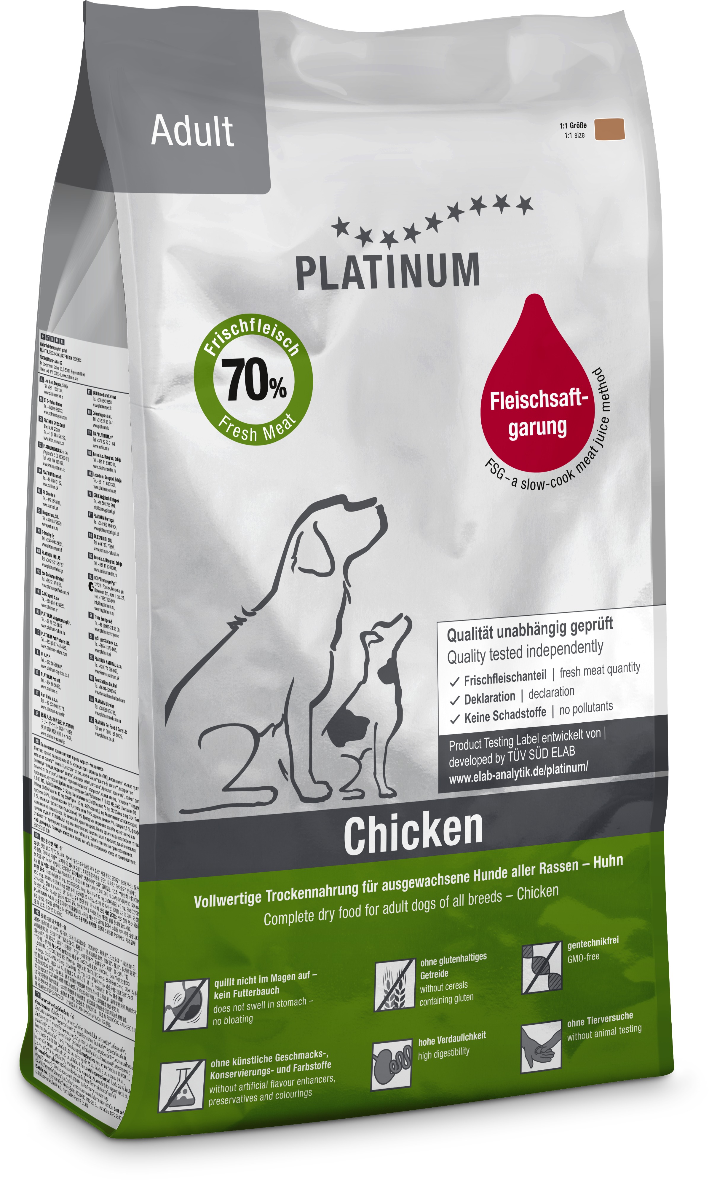Platinum natural adult chicken kuracie 5 kg