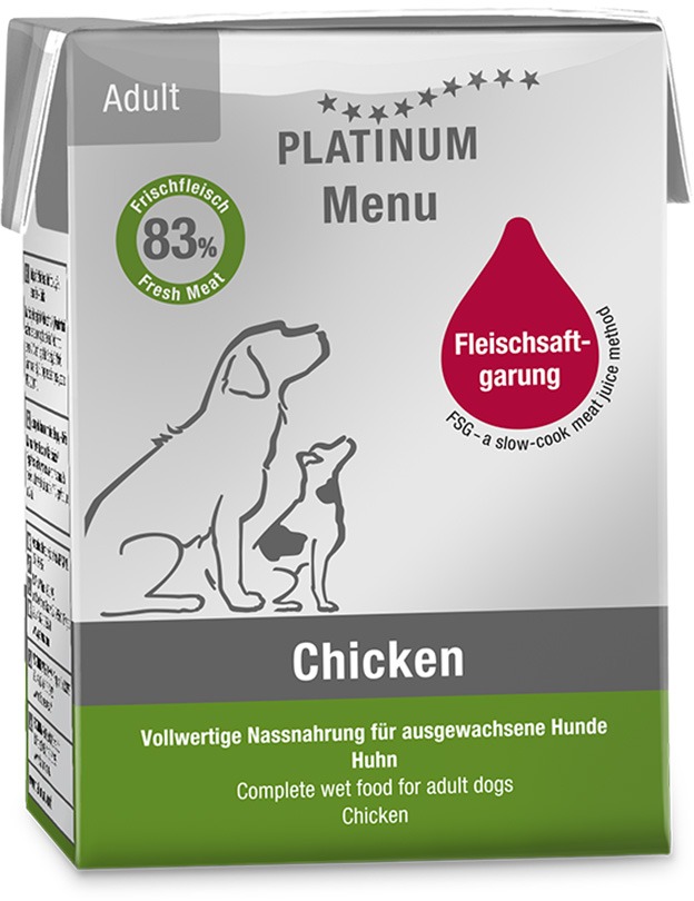 Platinum natural menu chicken kura 375 g