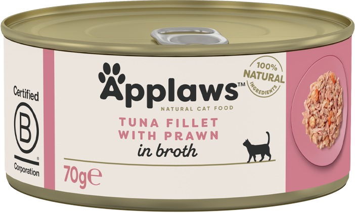 Applaws konzerva Cat tuniak a krevety 70 g