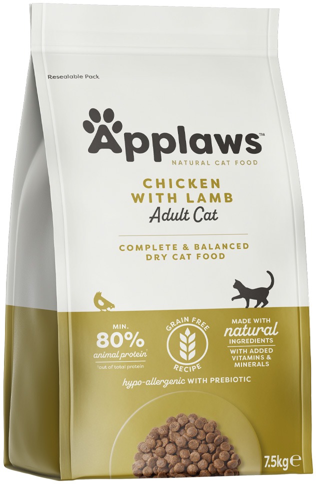 Applaws granule Cat Adult kura s jahňacinou 7,5 kg