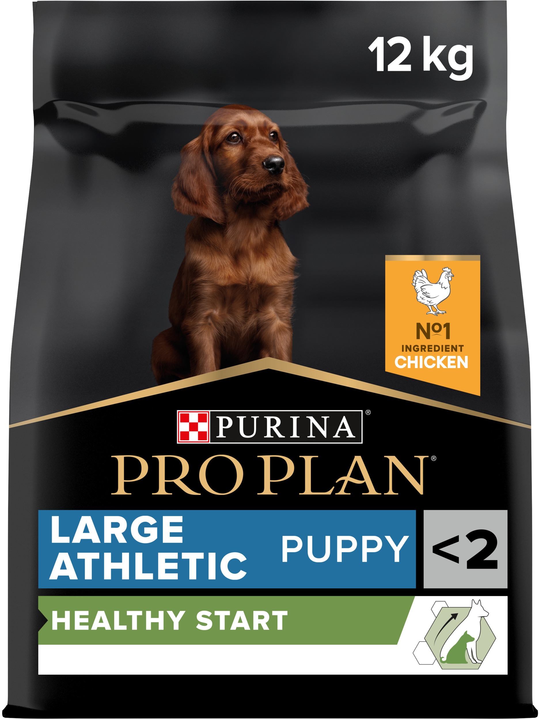 PRO PLAN Large Puppy Athletic Healthy Start granuly pre šteňatá kura 12 kg