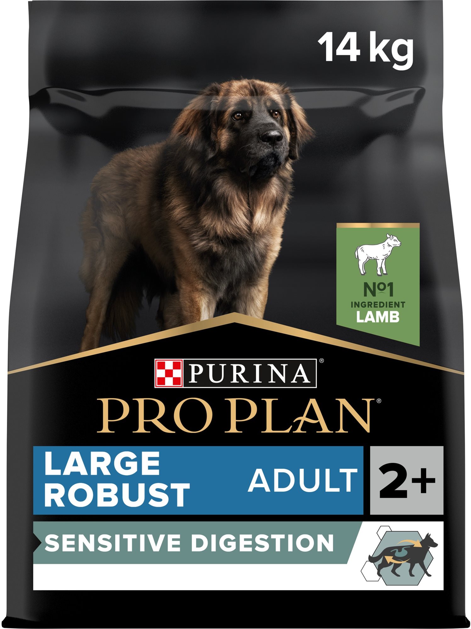 PRO PLAN Large Adult Robust Sensitive Digestion granuly pre psov jahňacie 14 kg