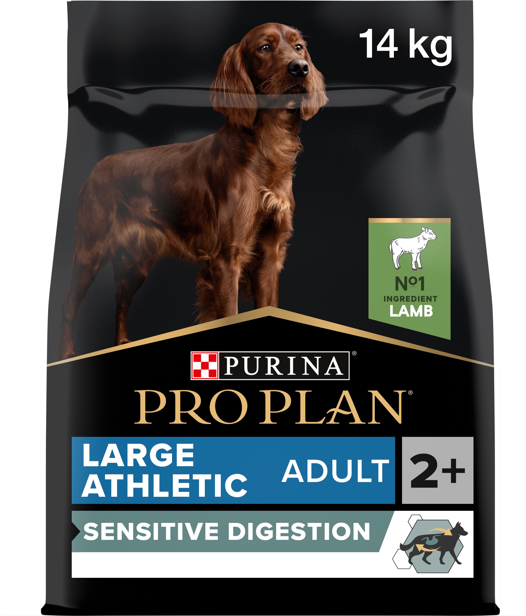 PRO PLAN Large Adult Athletic Sensitive Digestion granuly pre psov jahňacie 14 kg