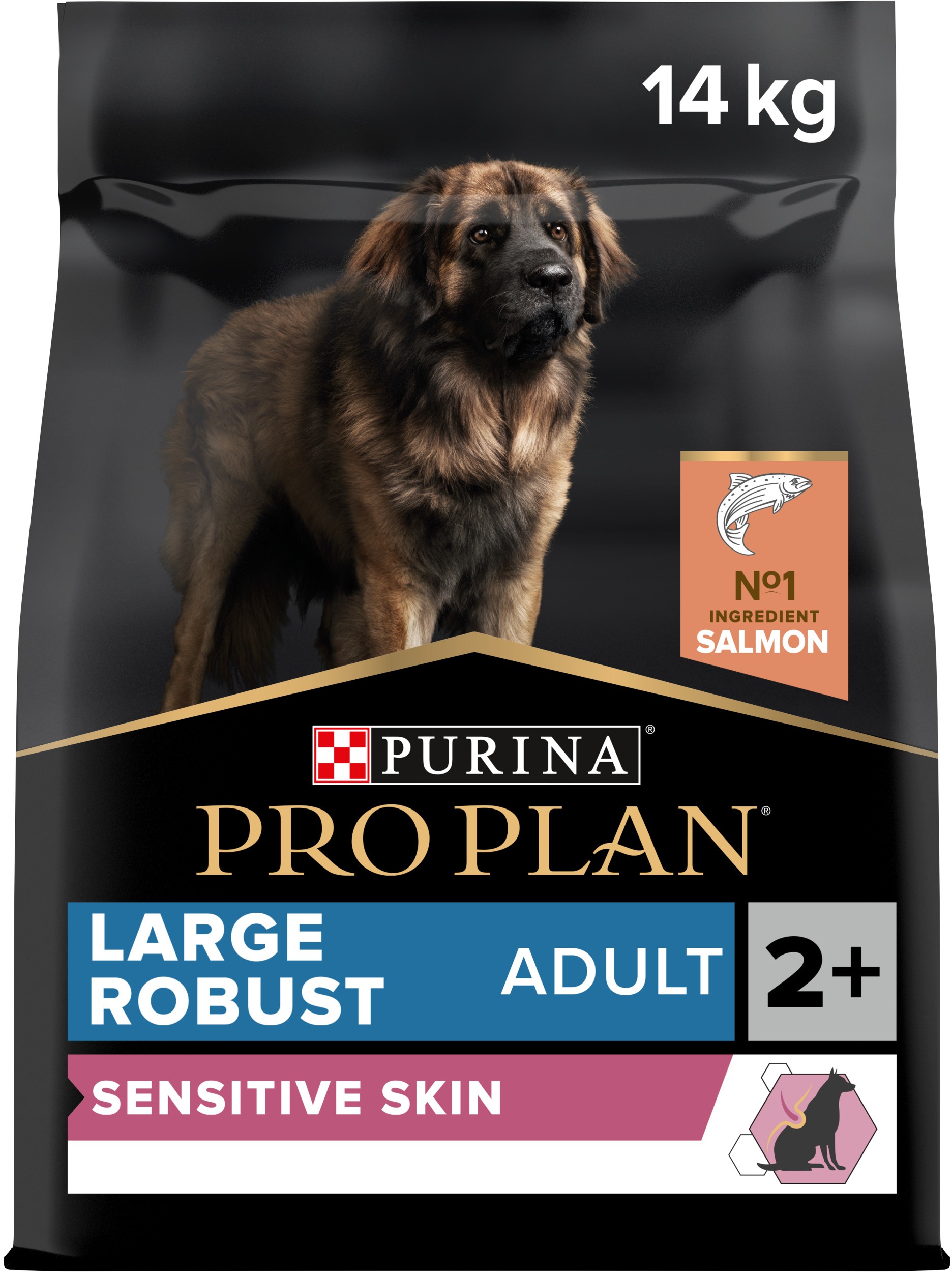 PRO PLAN Large Adult Robust Sensitive Skin granuly pre psov losos 14 kg