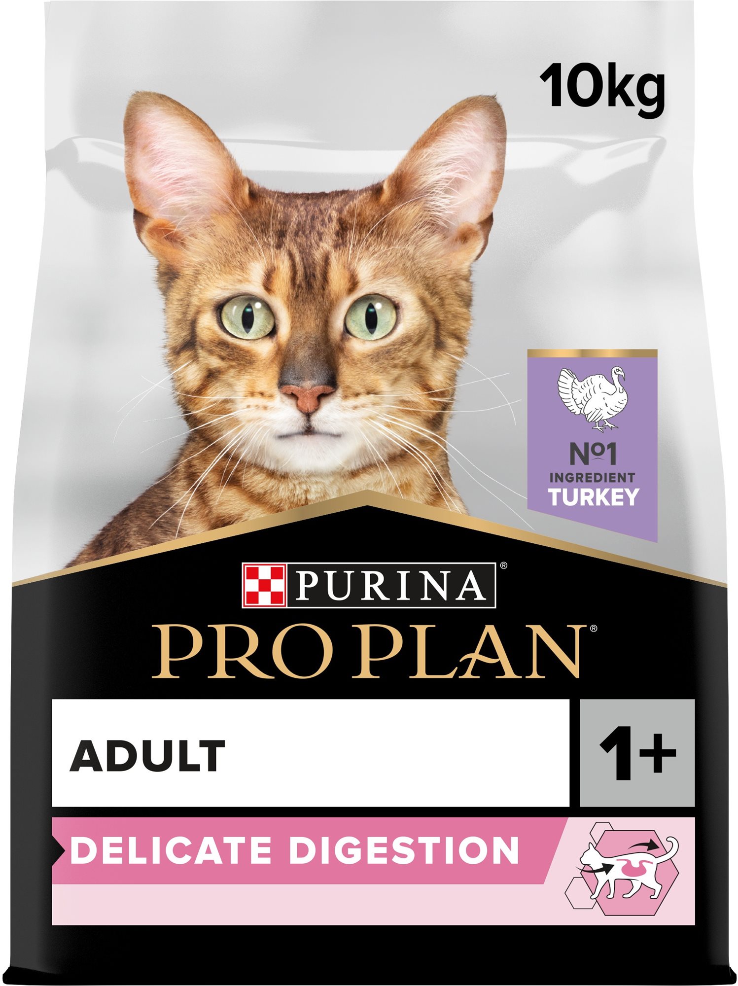 PRO PLAN Adult Delicate Digestion granuly pre mačky morka 10 kg