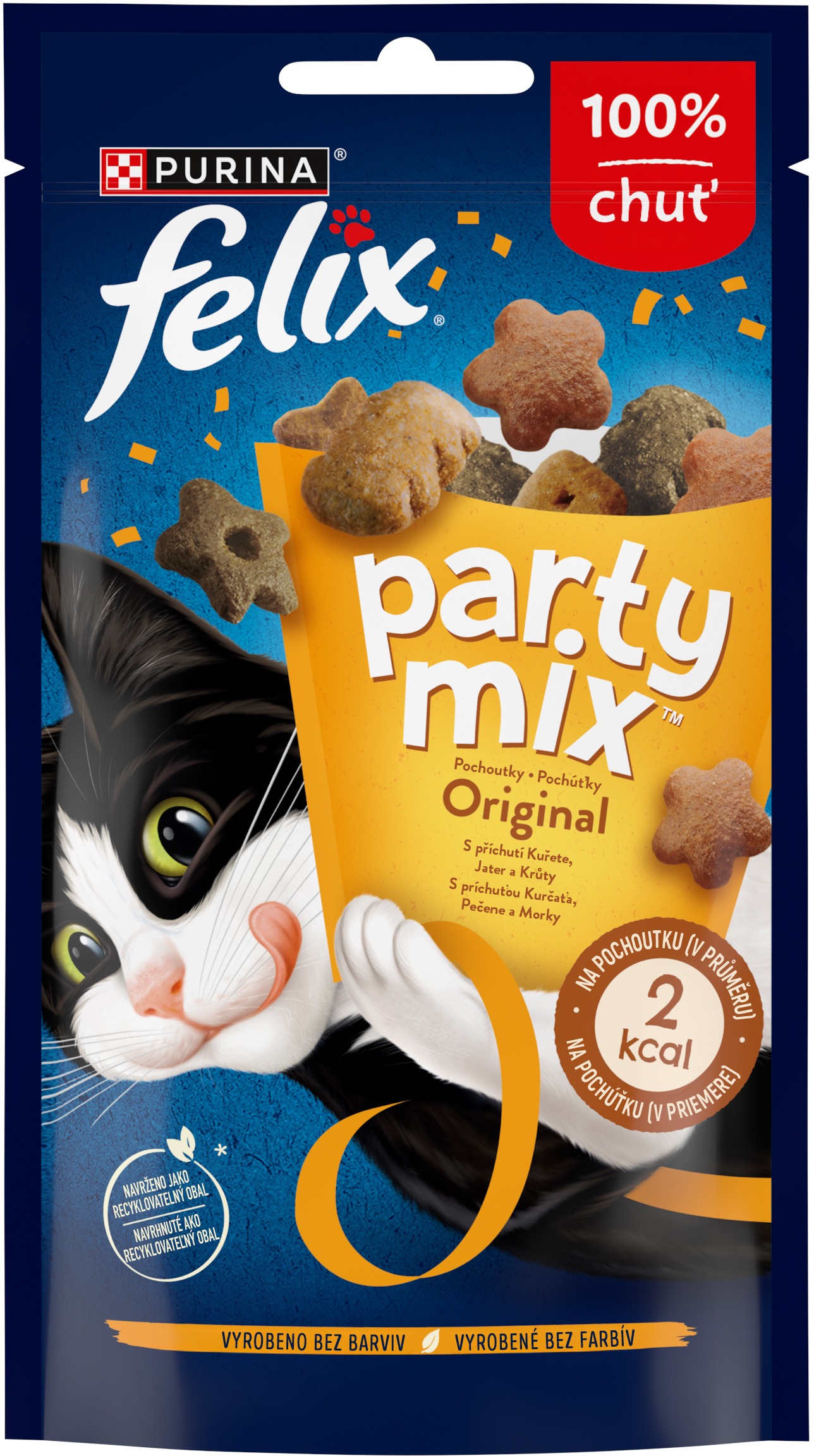 Felix Party Mix maškrty pre mačky Original Mix 60 g