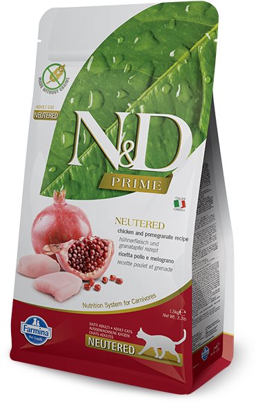 N&D Prime Cat Neutered Chicken & Pomegranate 10 kg
