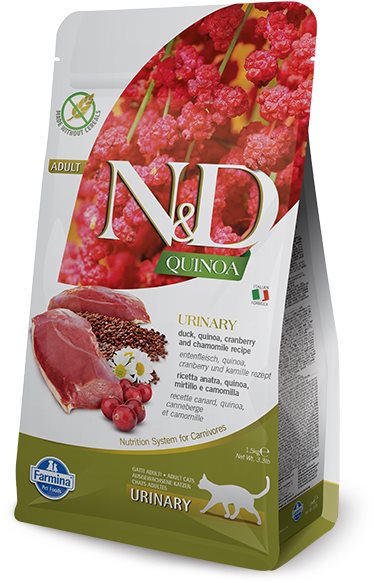 N&D Quinoa Cat Ault Urinary Duck & Cranberry 1,5 kg