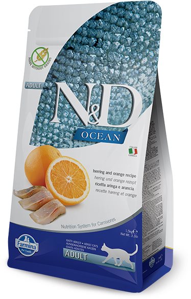 N&D Ocean Cat Adult Herring & Orange 1,5 kg