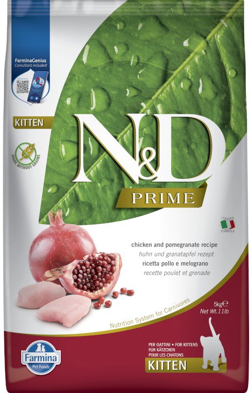 N&D Prime Cat Kitten Chicken & Pomegranate 5 Kg