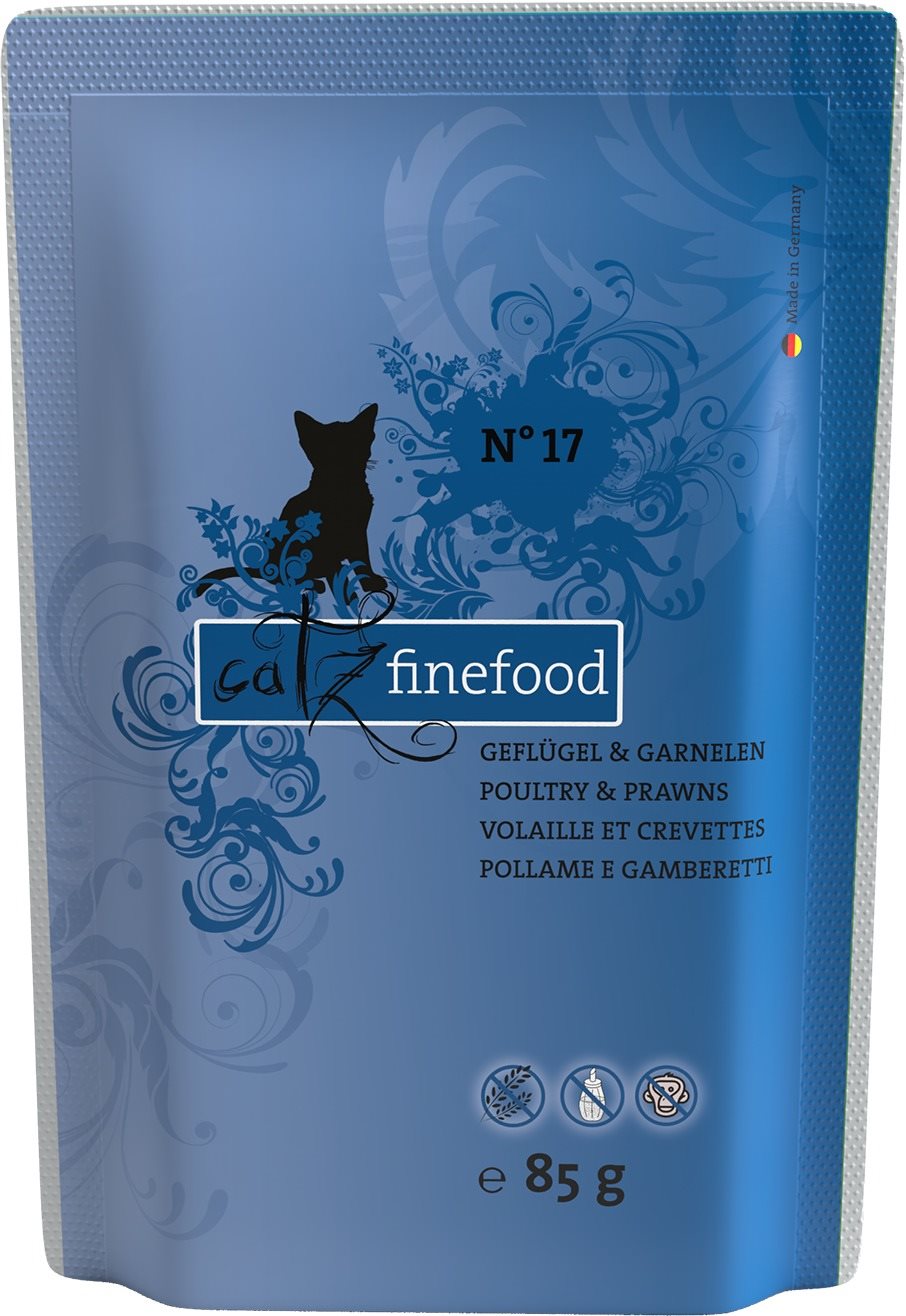 Catz finefood – s hydinou a garnátmi 85 g