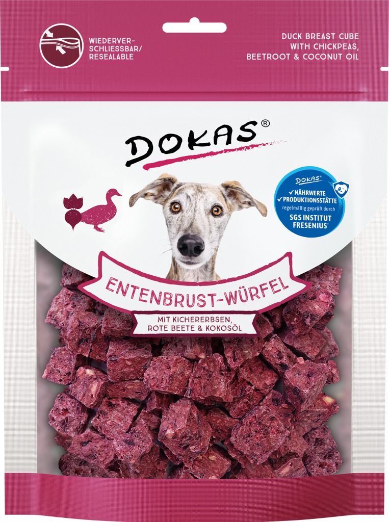 Dokas – Kačacie kocky s cícerom a č. repou 150 g