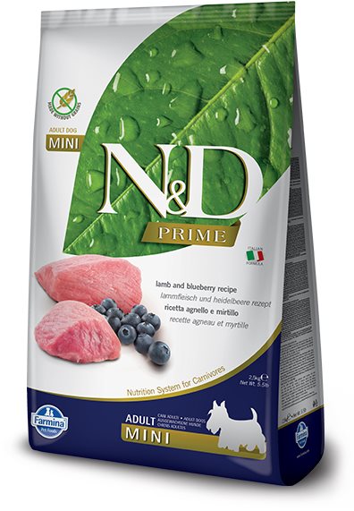 N&D Prime Dog Adult Mini Lamb & Blueberry 2,5 kg