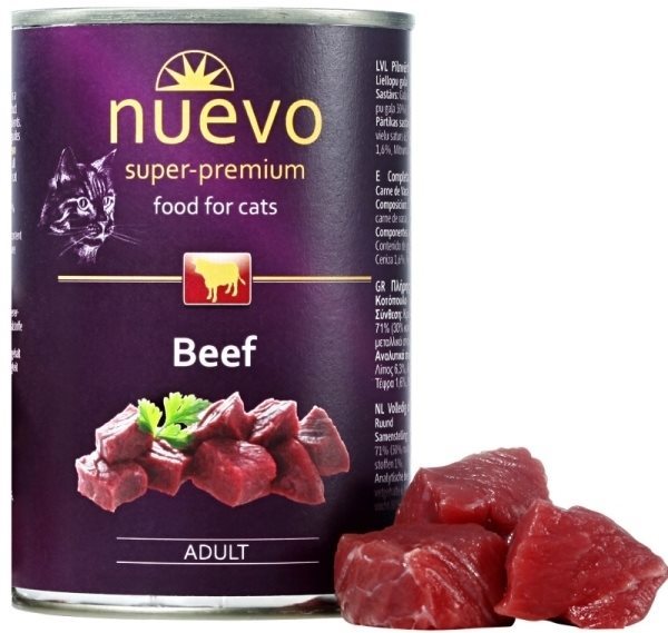 Nuevo mačka adult hovädzia konzerva 400 g