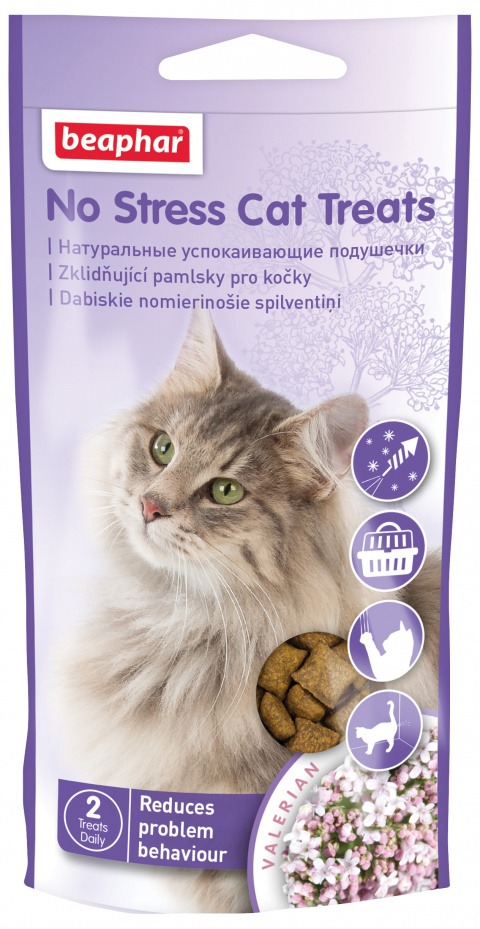 Beaphar No Stress Upokojujúce maškrty pre mačky 35 g