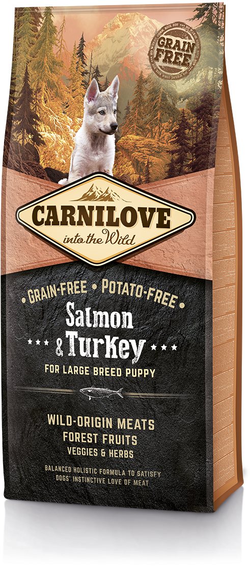 Carnilove salmon & turkey for large breed puppy 12 kg