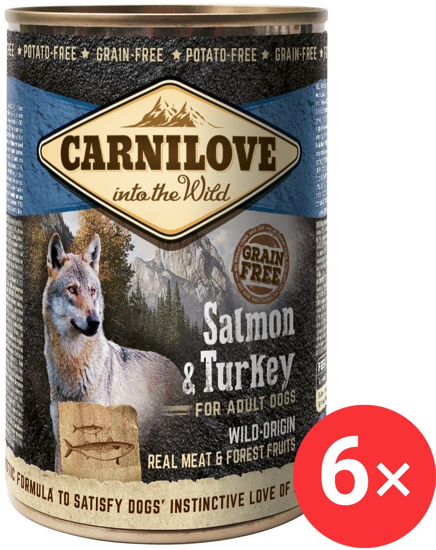 Carnilove Wild Meat Losos & Moriak 6× 400 g