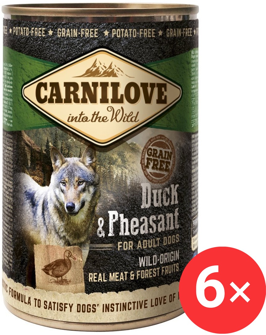 Carnilove Wild Meat Kachna & Bažant 6× 400 g