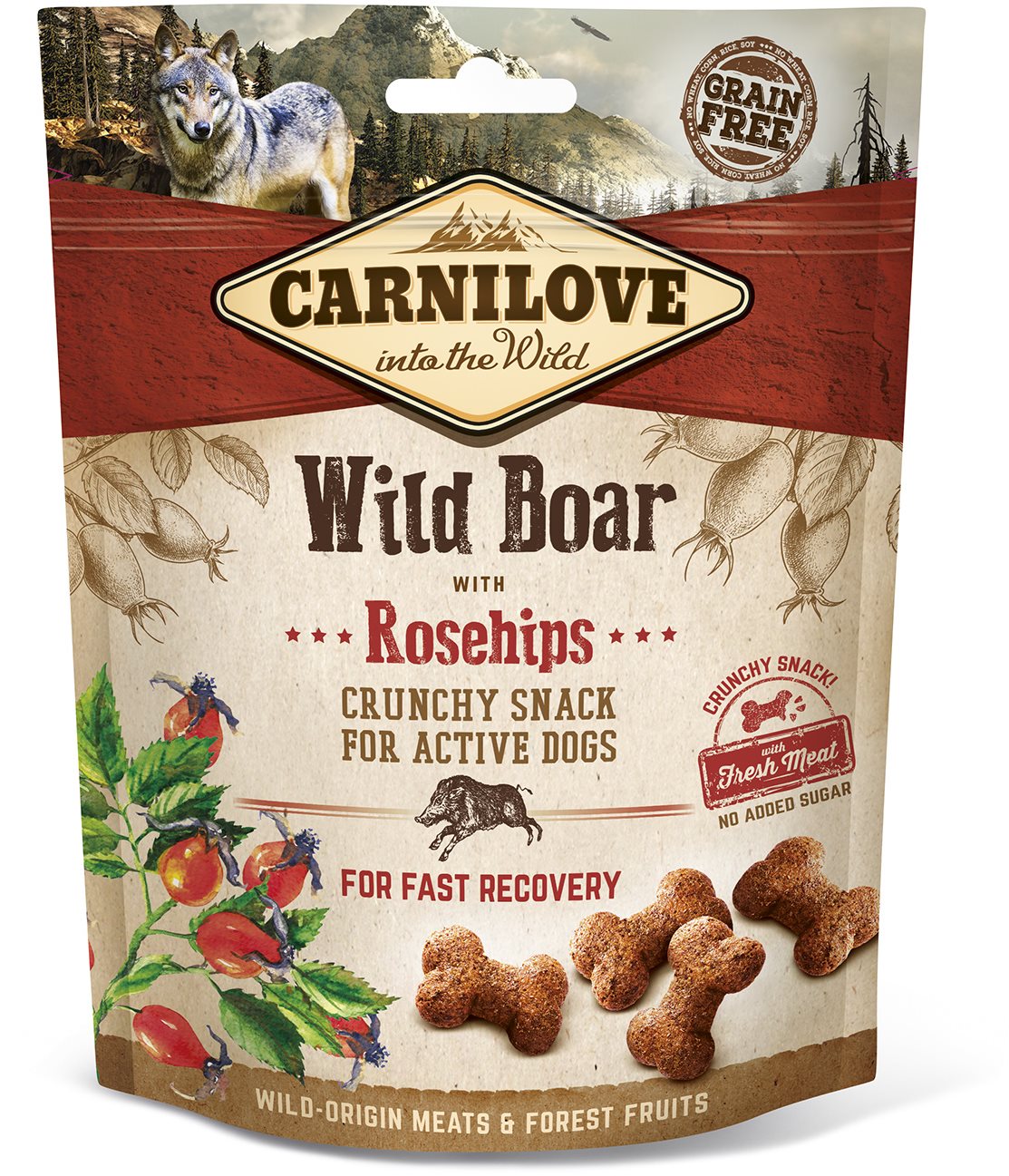Carnilove dog crunchy snack wild boar with rosehips with fresh meat 200 g