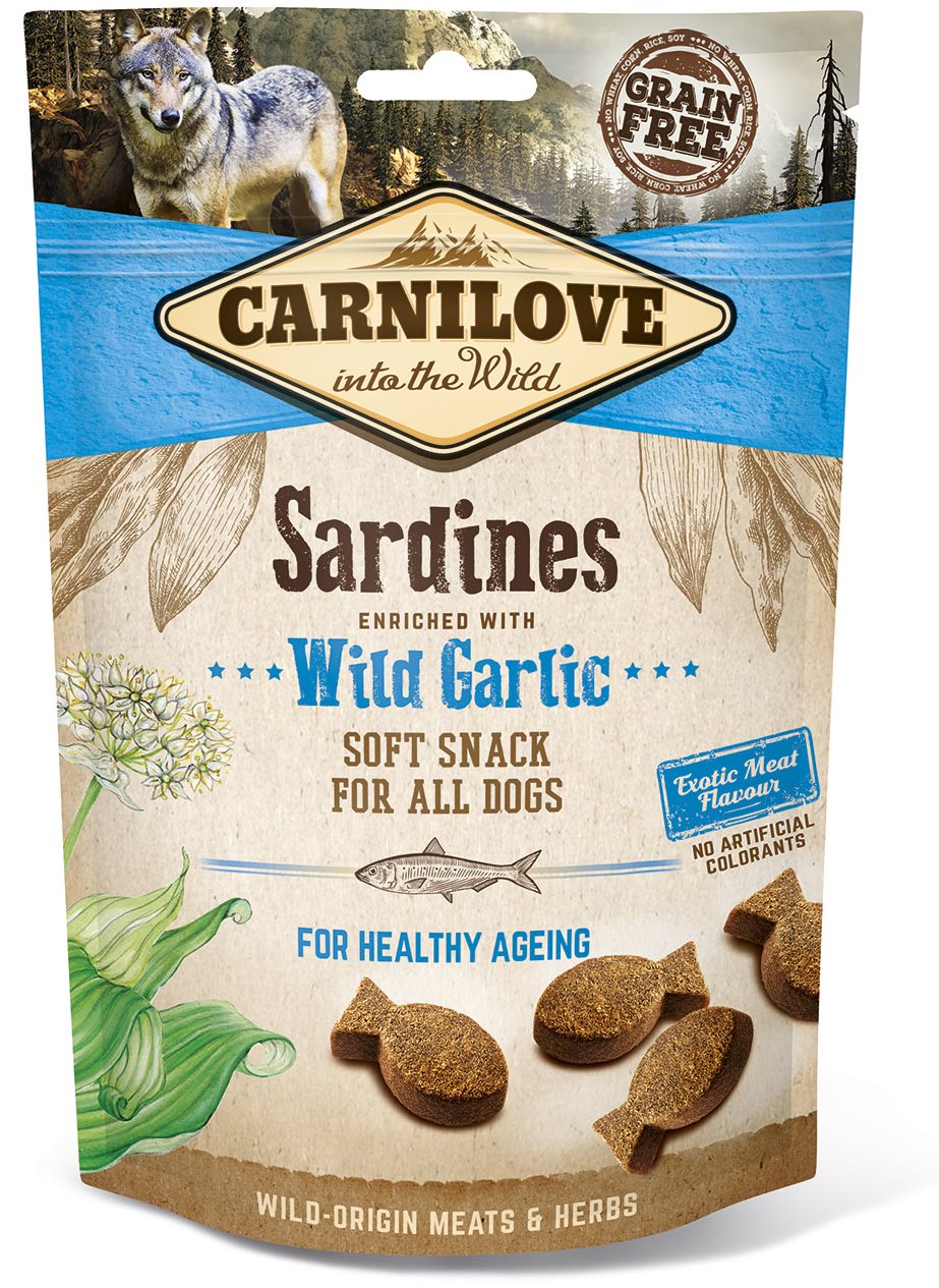 Carnilove dog semi moist sardines enriched with wild garlic 200 g