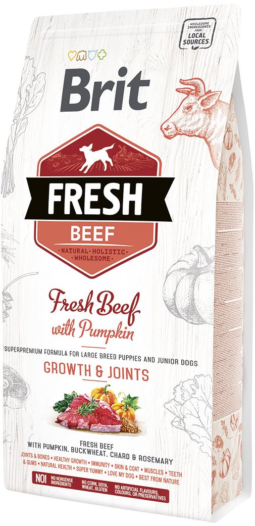 Brit Fresh beef with pumpkin puppy large 2,5 kg