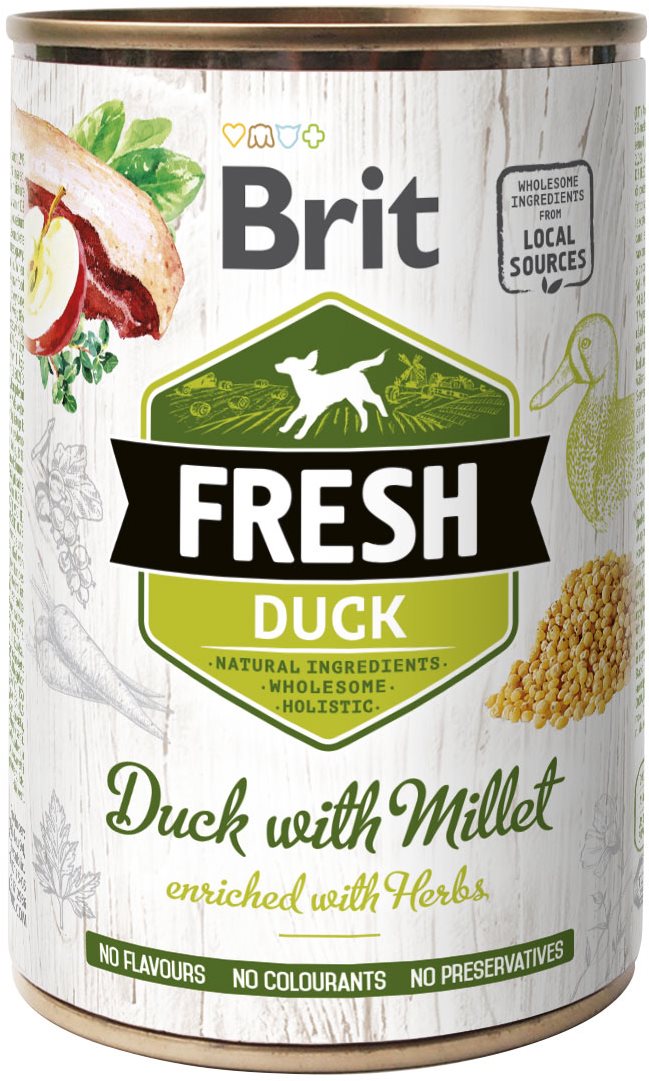 Brit Fresh duck with millet 400 g