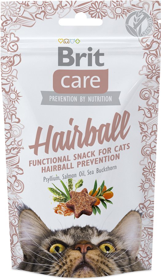 Brit Care Cat Snack Hairball 50 g