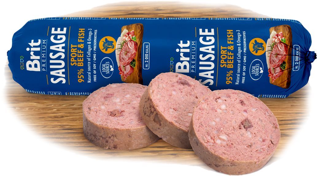 Brit Sausage Beef & Fish-Sport formula 800 g