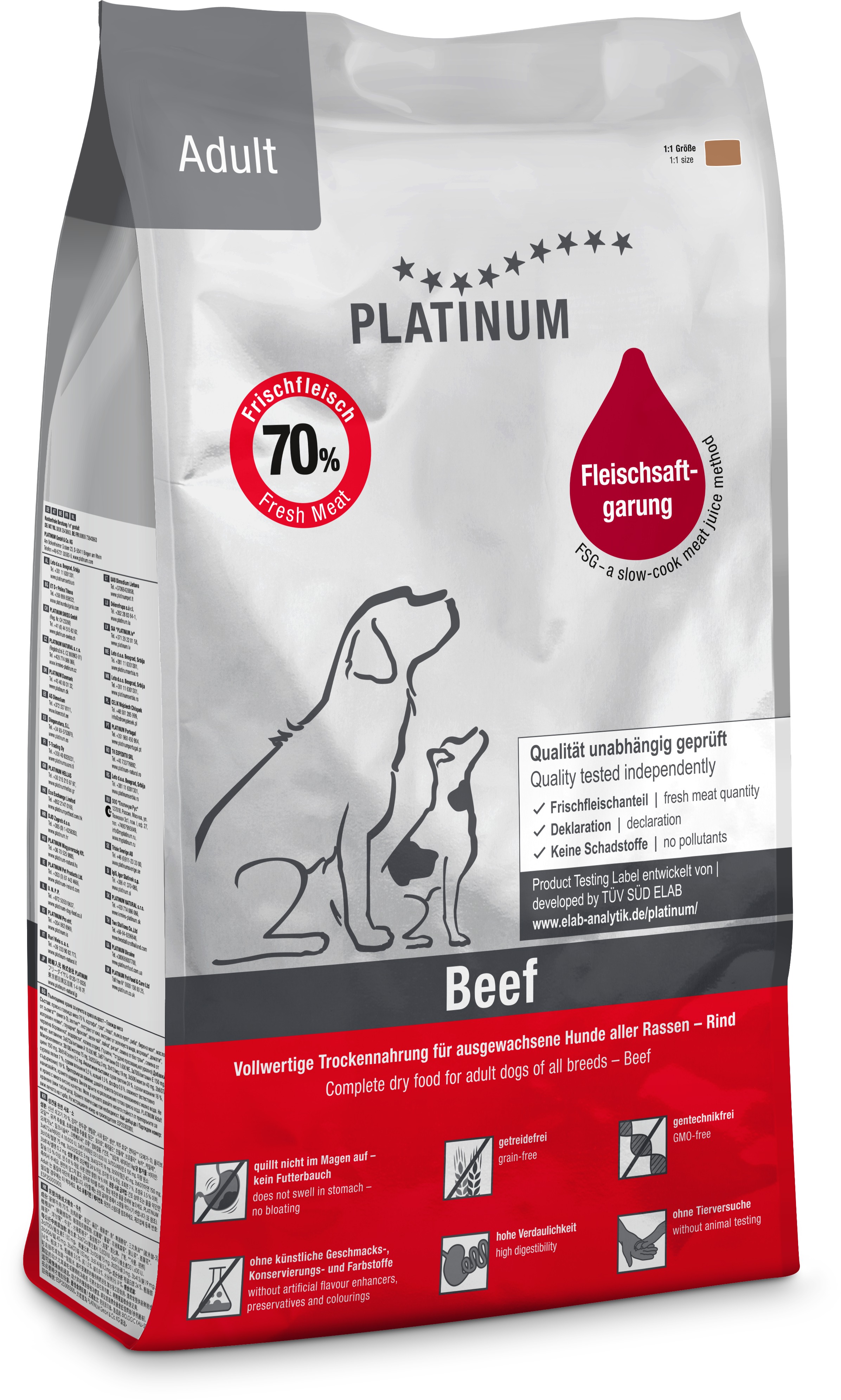 Platinum natural beef potatoes hovädzie so zemiakmi 5 kg