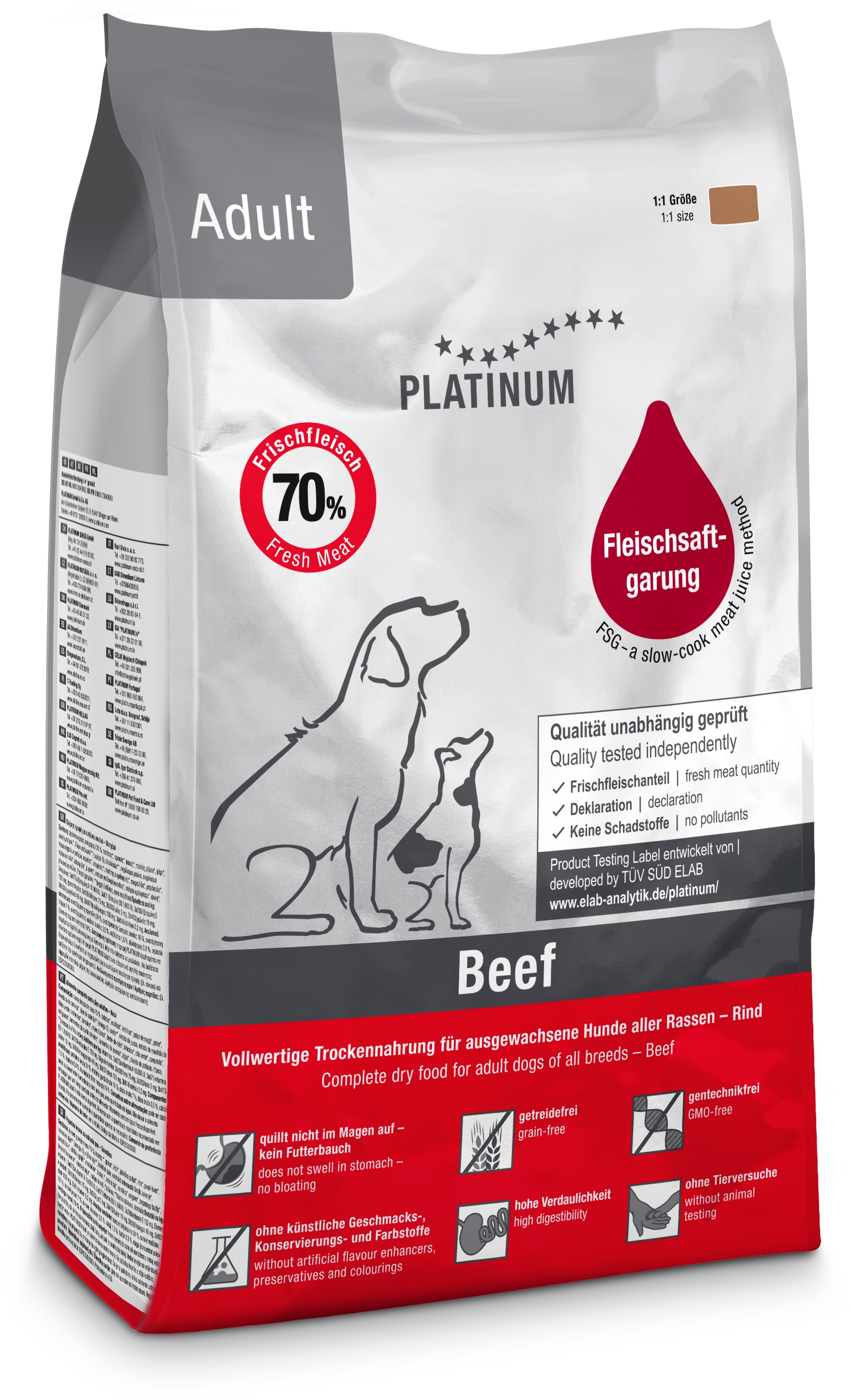 Platinum natural beef potatoes hovädzie so zemiakmi 1,5 kg