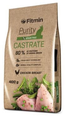 Fitmin Purity Cat Castrate s čerstvým kurčaťom pre kastrované mačky 400 g