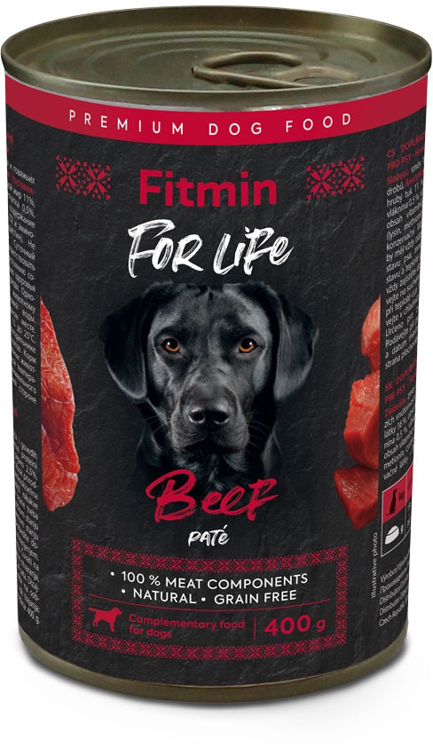 Fitmin for Life Hovädzie konzerva pre psov 400 g