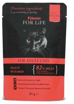 Fitmin For Life Hovädzia kapsička pre mačky 85 g