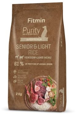 Fitmin Purity Dog Rice Senior & Light Venison & Lamb 2 kg