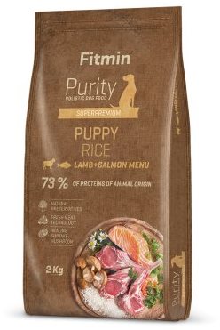 Fitmin Purity Dog Rice Puppy Lamb & Salmon 2 kg