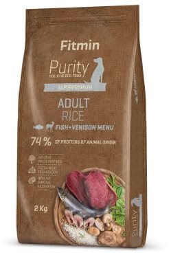 Fitmin Purity Dog Rice Adult Fish & Venison 2 kg