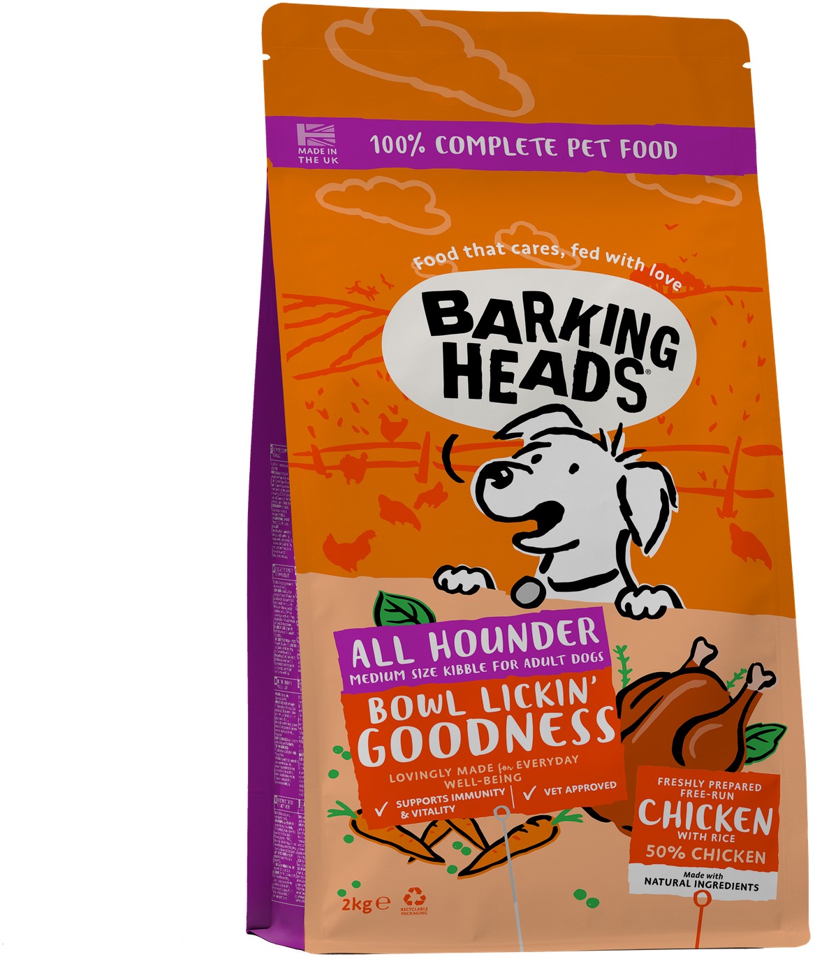 Barking Heads Bowl Lickin’ Chicken 2 kg