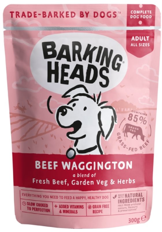 Barking Heads Beef Waggington kapsička 300 g