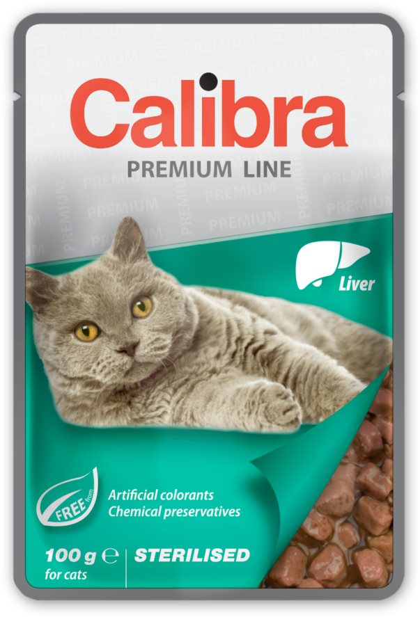 Calibra Cat Premium Kapsička pre kastrované mačky s pečienkou 100 g