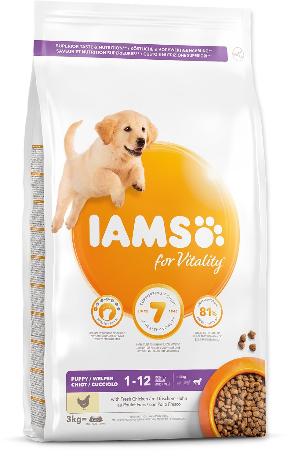 IAMS Dog Puppy Large Chicken 3 kg