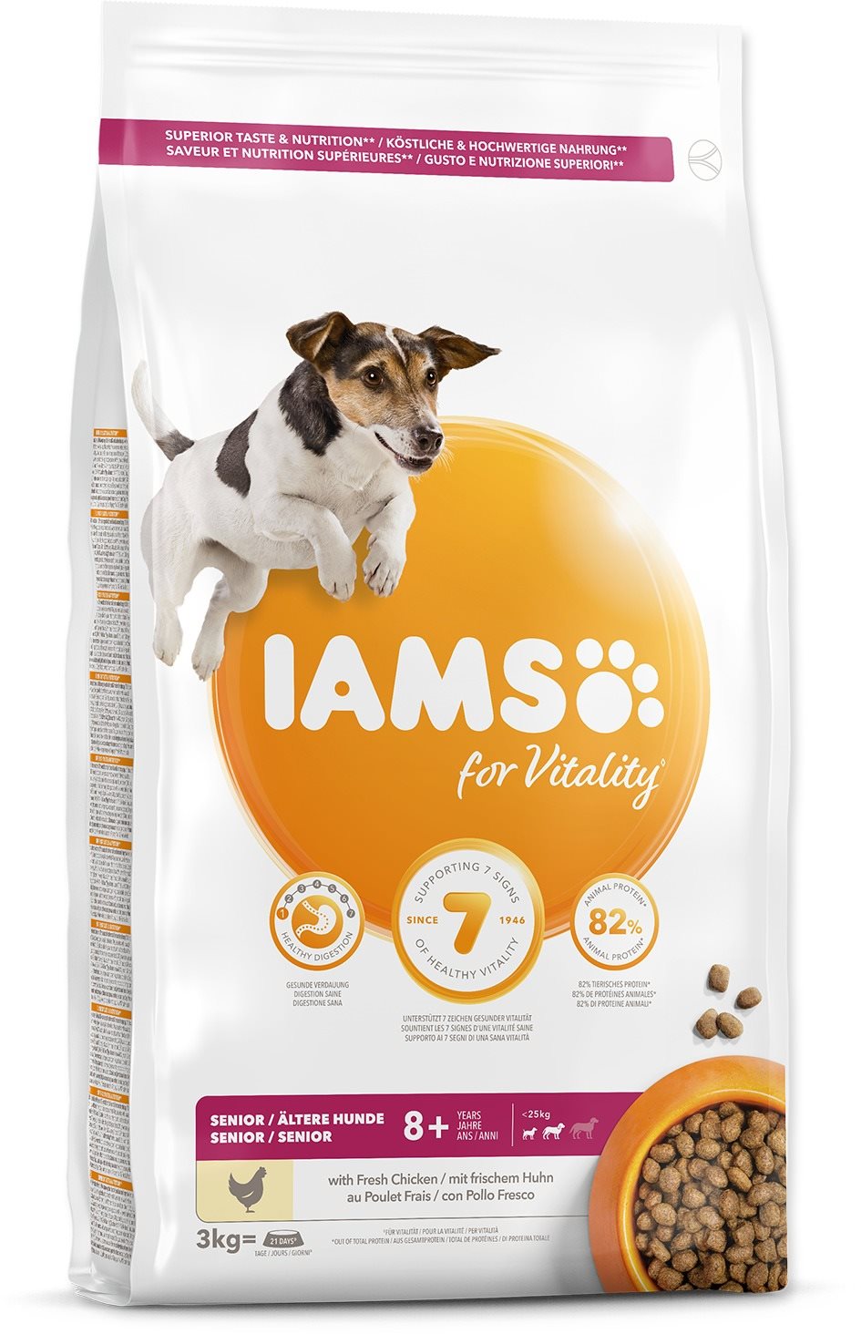 IAMS Dog Senior Small & Medium Chicken 3 kg