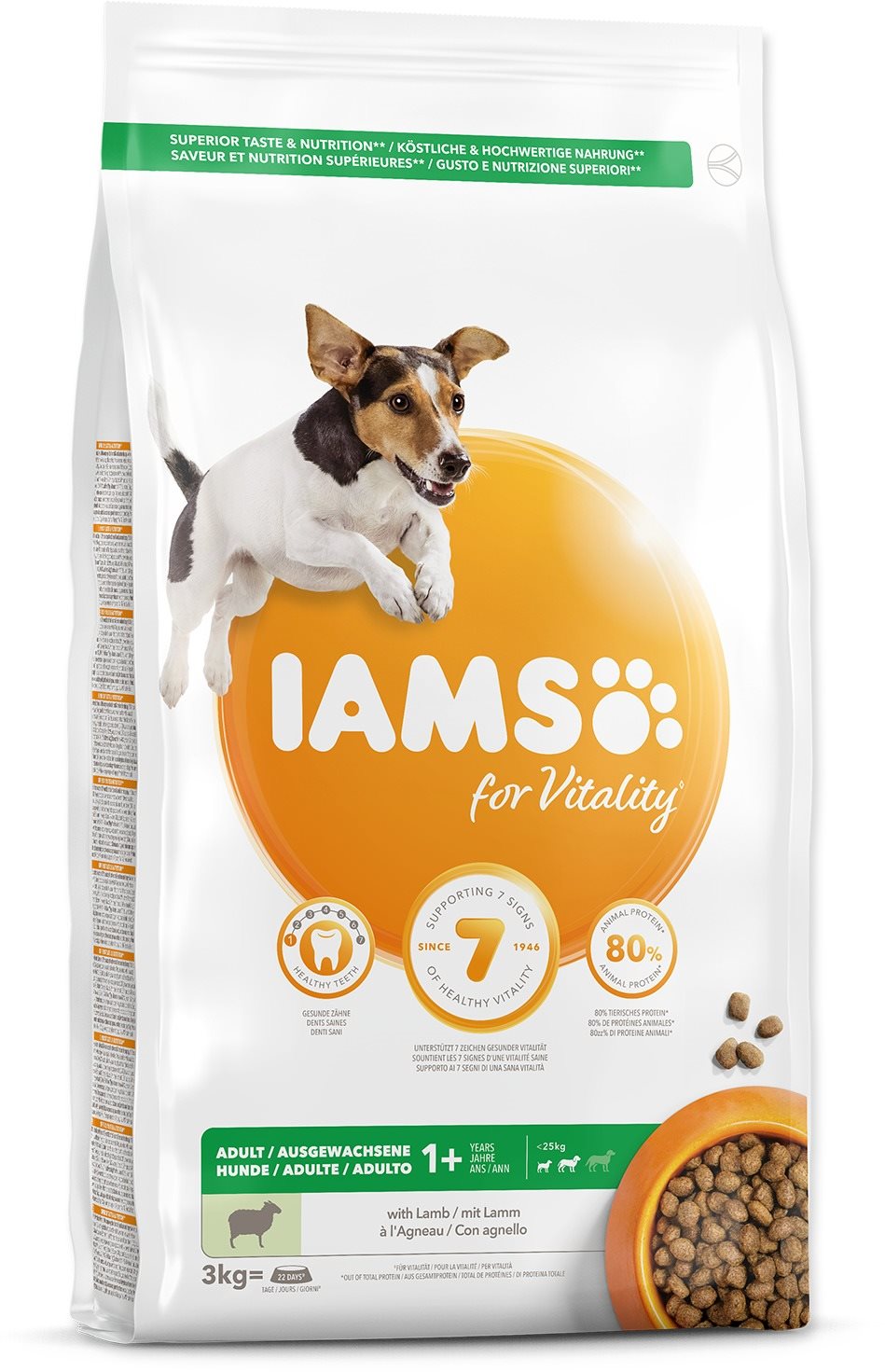 IAMS Dog Adult Small & Medium Lamb 3 kg