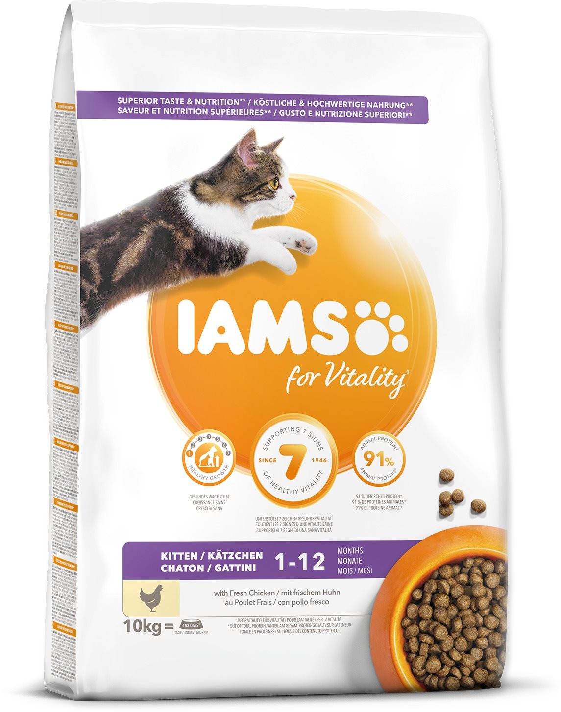 IAMS Cat Kitten Chicken 10 kg