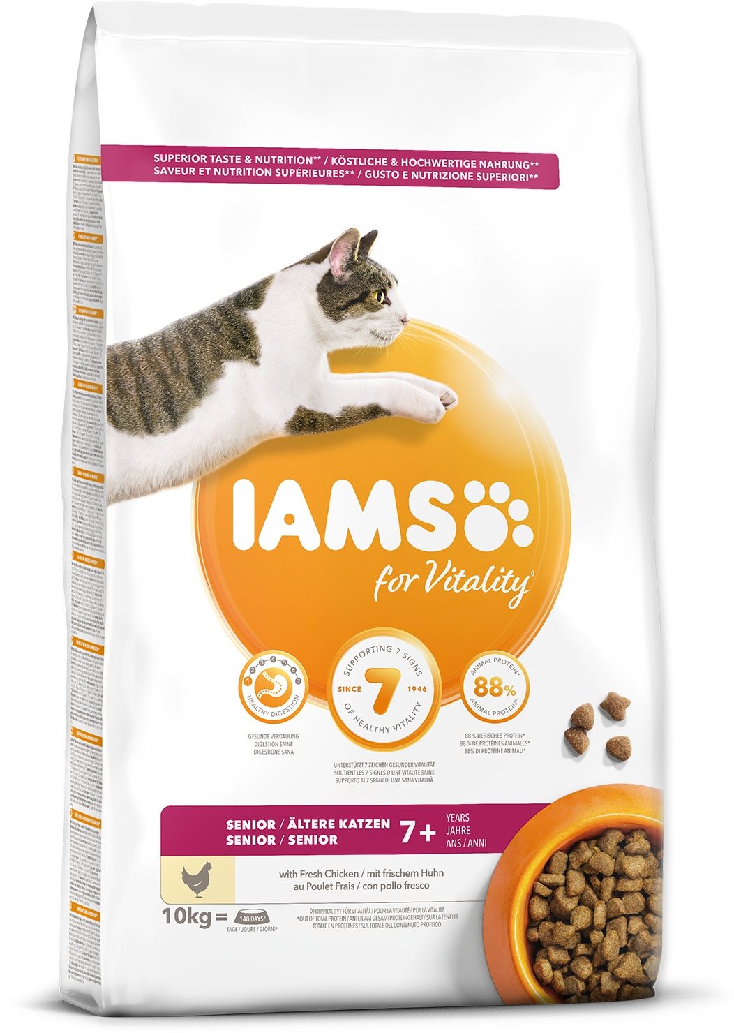 IAMS Cat Senior Chicken 10 kg