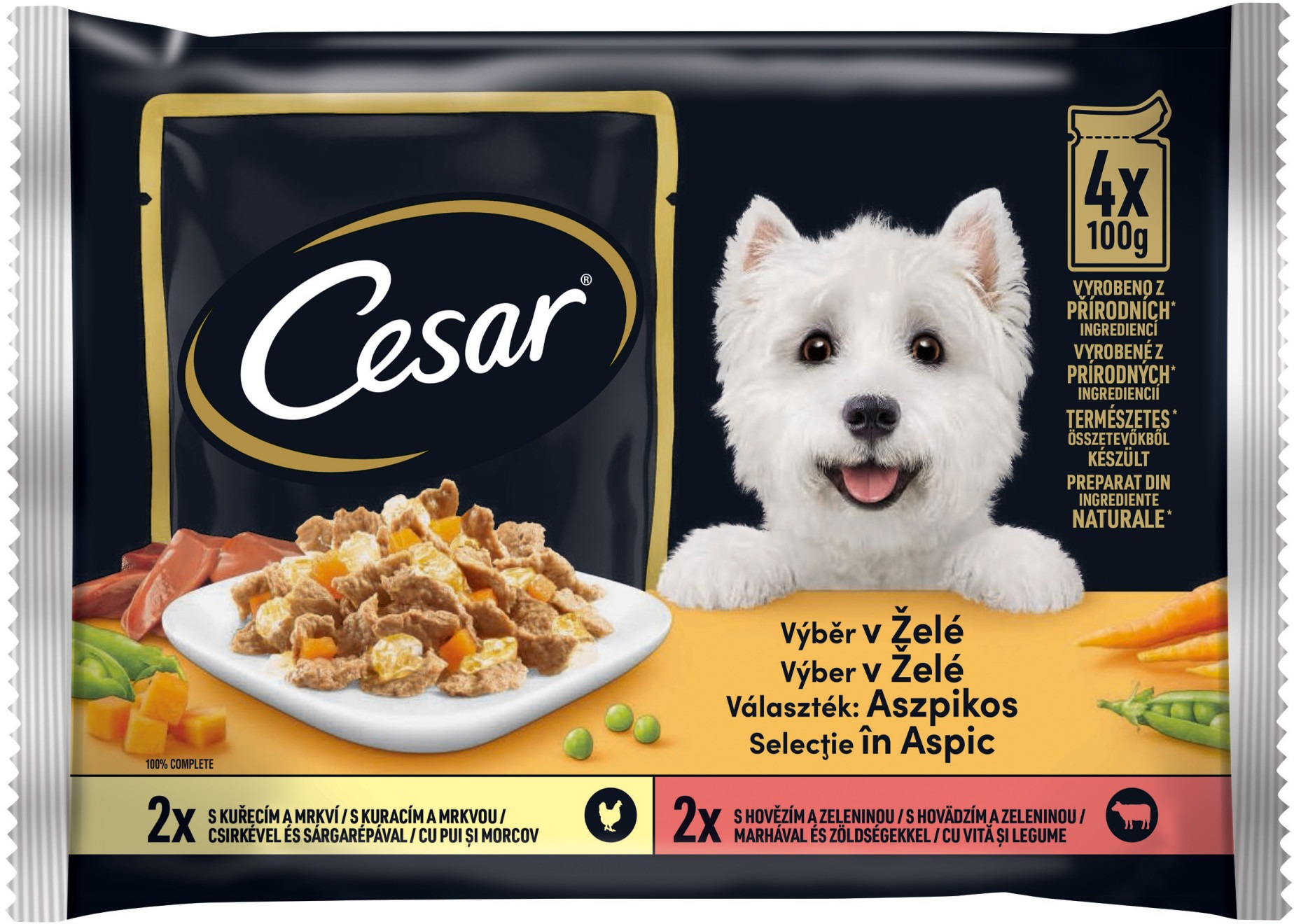 Cesar Selection v želé 4× 100 g