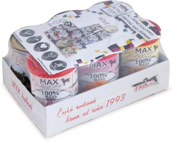 Sokol Falco MIX mäsových konzerv pre psov 6 × 400 g