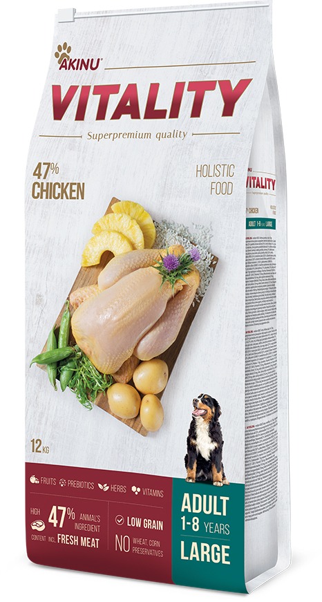 AKINU VITALITY dog adult large chicken 12 kg