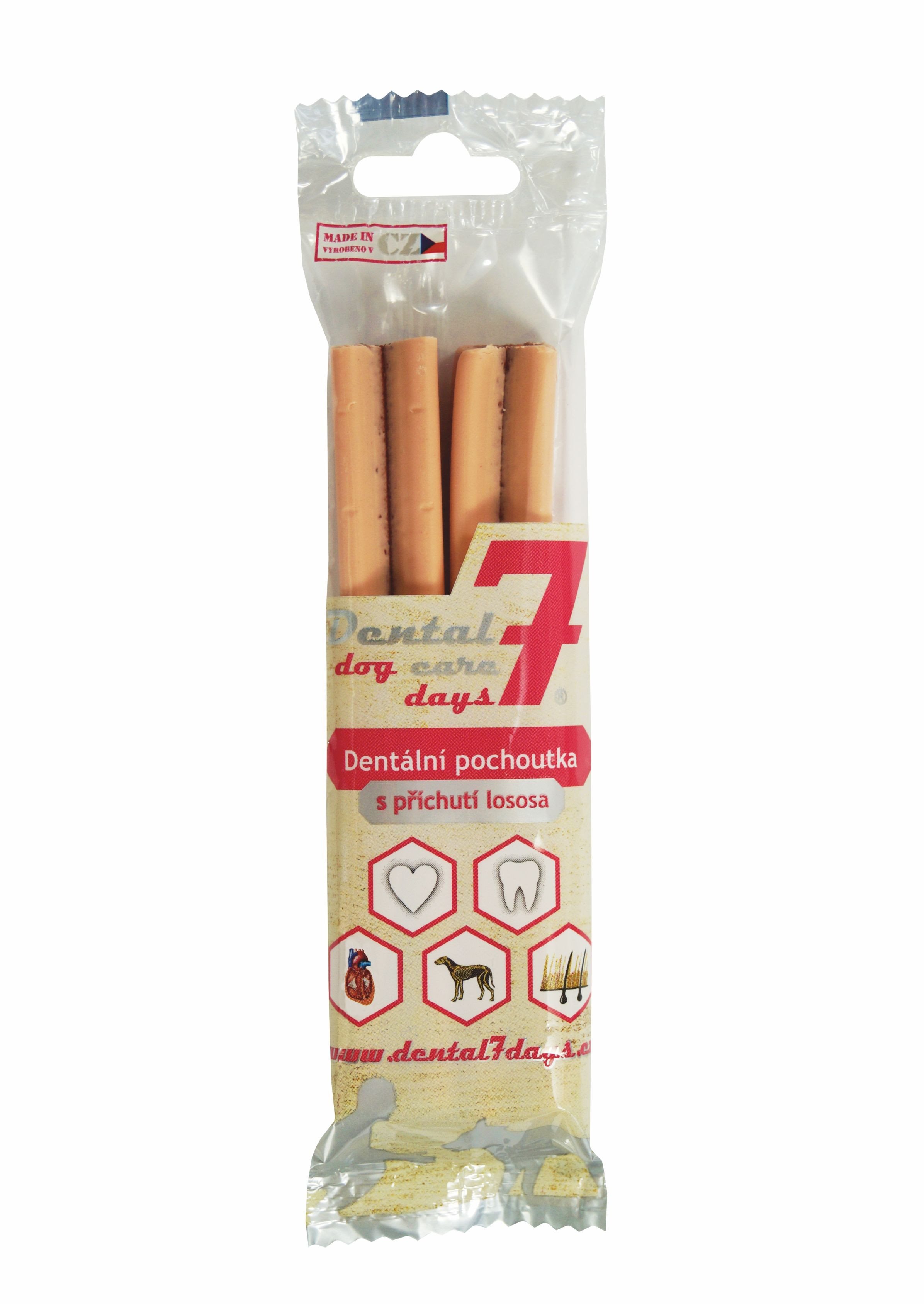 Dental DOG Care 7 days dentálna pochúťka s príchuťou lososa 2 ks